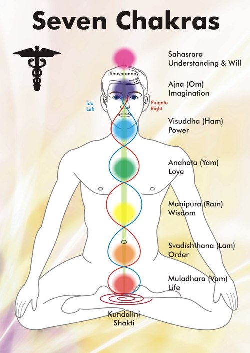 seven chakras of body